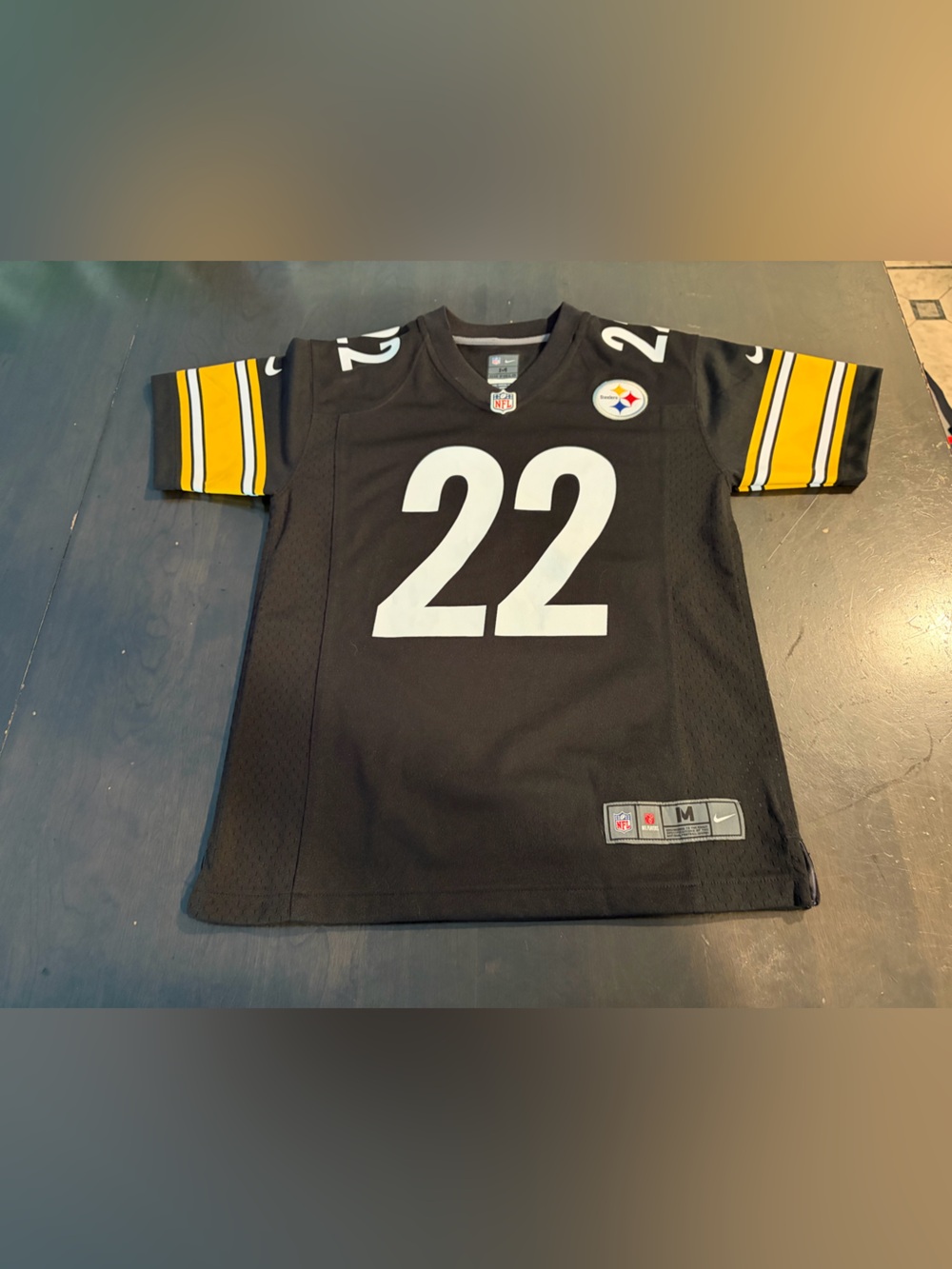 Nike On Field Pittsburgh Steelers #22 Najee Harris NFL Football Jersey youth M